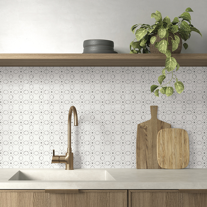 Cambridge dune patterned wall tiles